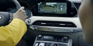 Interior dashboard view of a 2021 Hyundai Palisade. | Hyundai dealer in North Little Rock, AR.