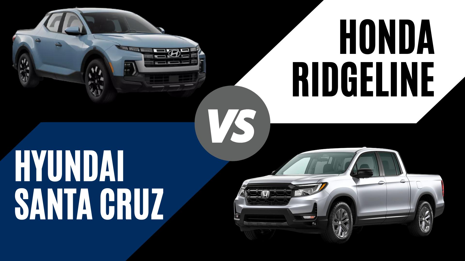 2026 Hyundai Santa Cruz vs 2026 Honda Ridgeline comparison in North Little Rock, AR