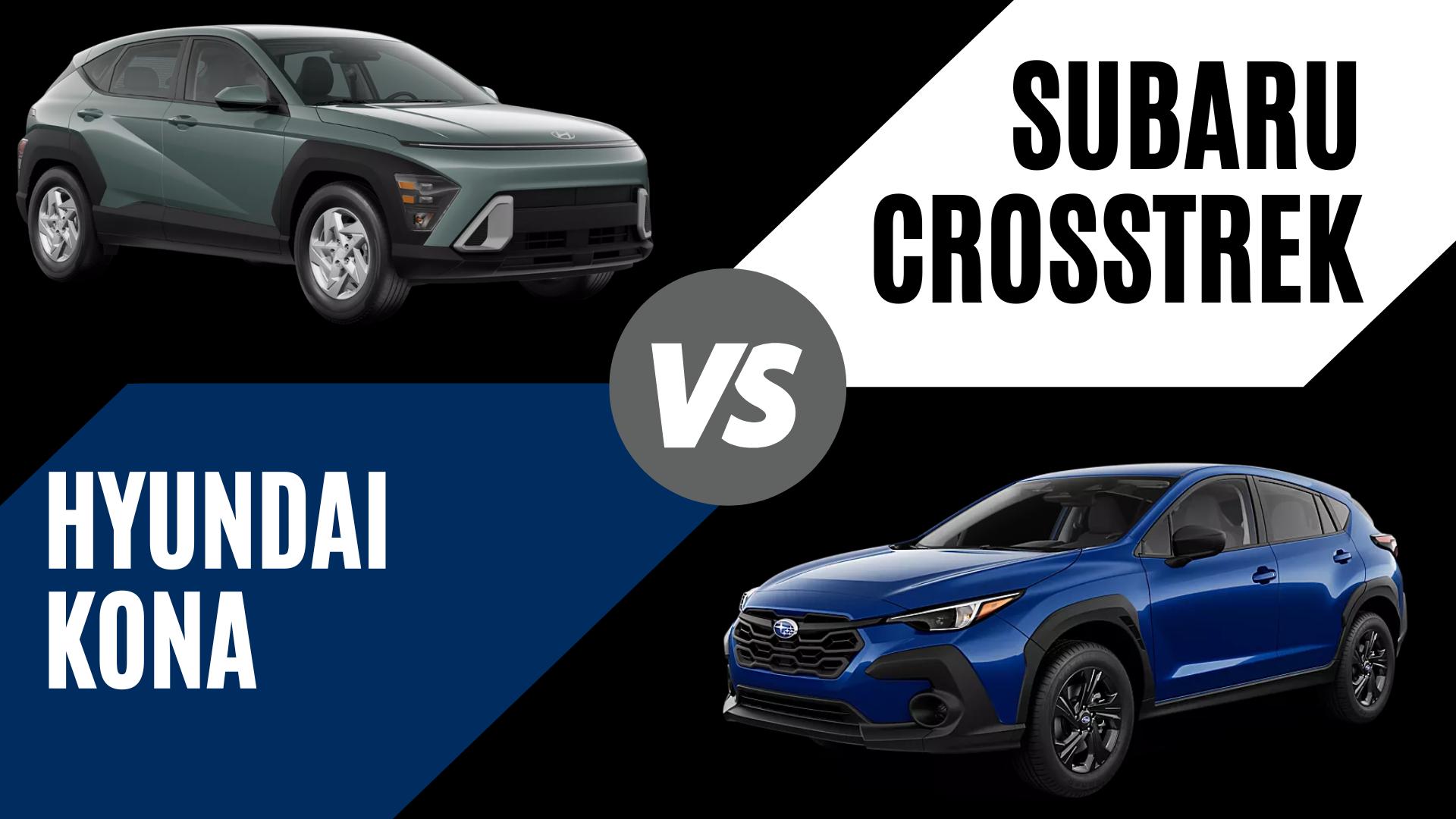 2026 Hyundai Kona vs 2026 Subaru Crosstrek compact SUV comparison in North Little Rock Arkansas