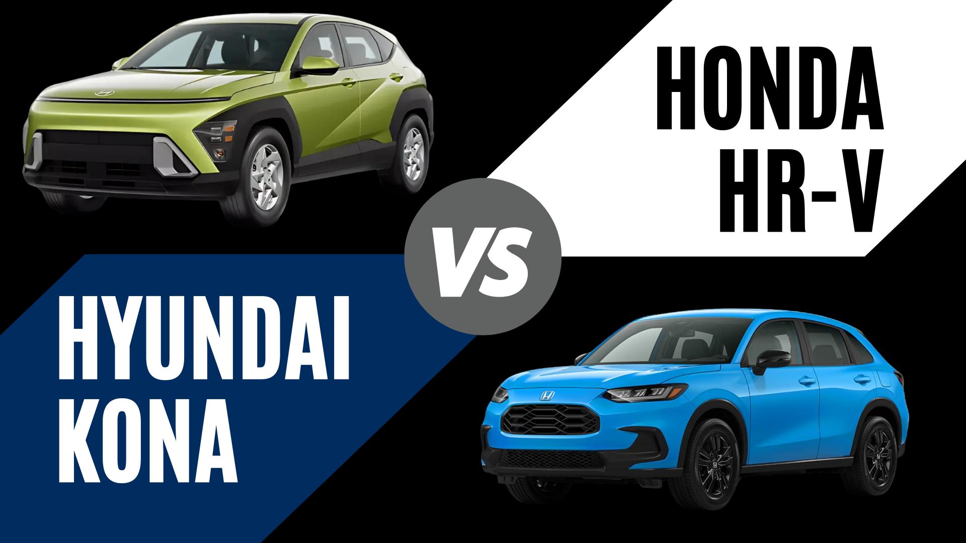 2026 Hyundai Kona and Honda HR-V comparison showing SUV features, MPG, and technology in North Little Rock, Arkansas