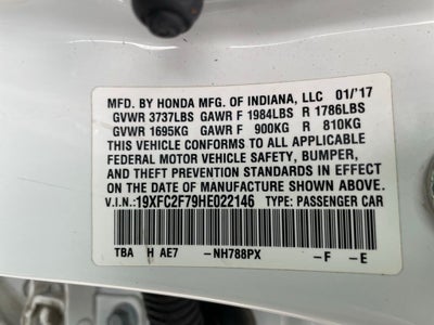 2017 Honda Civic EX - ONE OWNER / CLEAN CARFAX