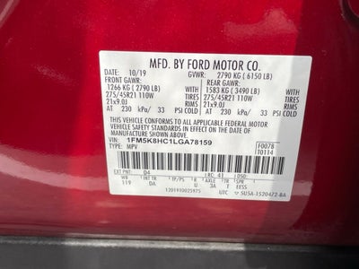 2020 Ford Explorer Platinum - 360 DEGREE CAMERA / REMOTE START