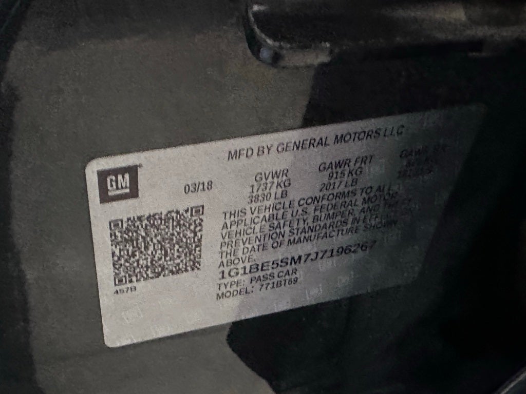 2018 Chevrolet Cruze LT - HEATED SEATS / KEYLESS ENTRY