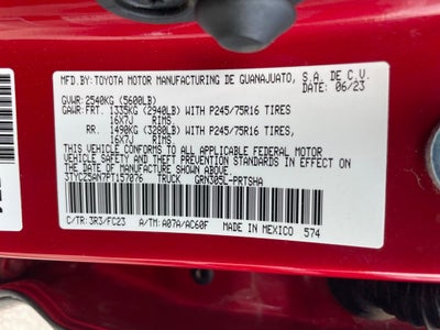 2023 Toyota Tacoma SR5 V6