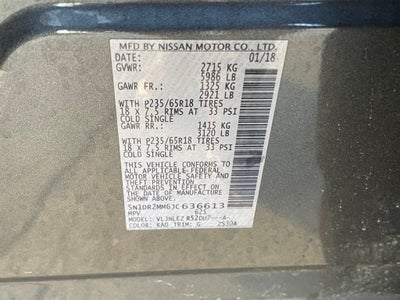 2018 Nissan Pathfinder SV