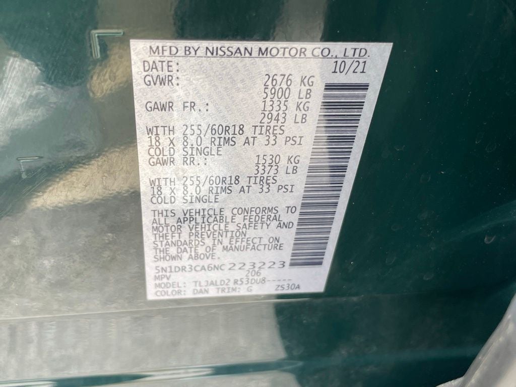 2022 Nissan Pathfinder SL - POWER LIFTGATE / INTELLIGENT CRUISE