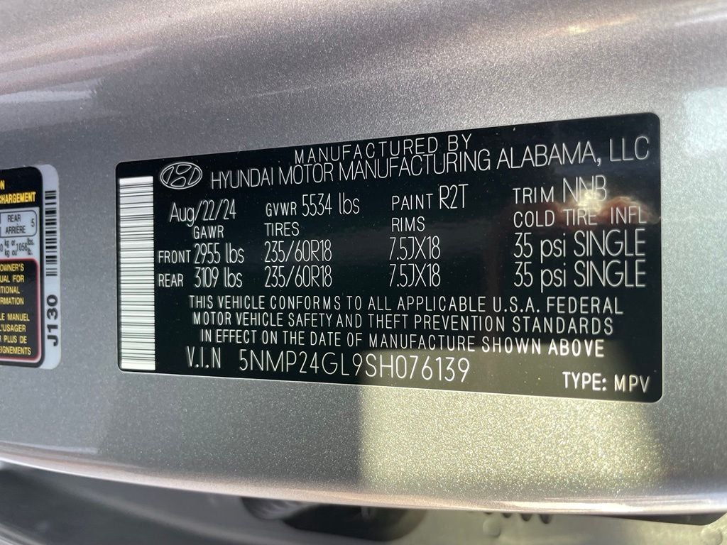 2025 Hyundai SANTA FE SEL - WIRELESS CARPLAY / HANDS FREE LIFTGATE