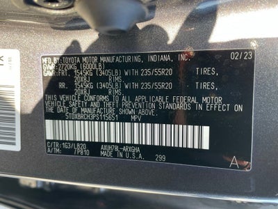 2023 Toyota Highlander Hybrid Limited - MOONROOF / VENTILATED SEATS