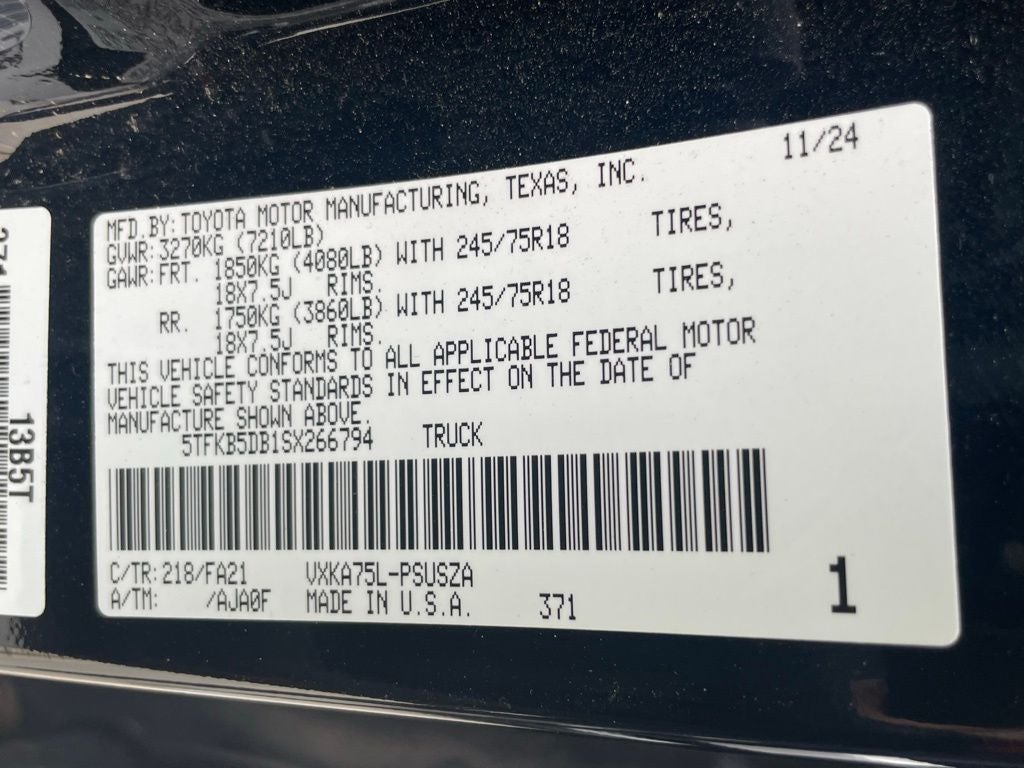 2025 Toyota Tundra SR