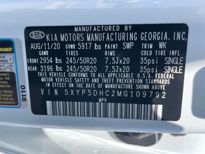 2021 Kia Telluride SX - VENITLATED SEATS / HEADS-UP DISPLAY