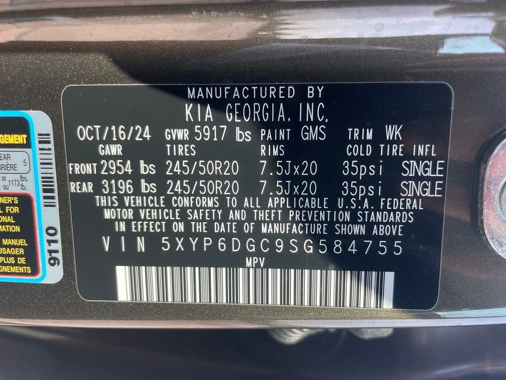 2025 Kia Telluride S - KIA CERTIFIED / POWER SUNROOF