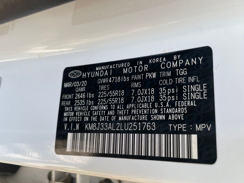 2020 Hyundai TUCSON SEL