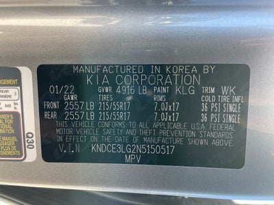 2022 Kia Niro EV EX Premium - KIA CERTIFIED / ONE OWNER