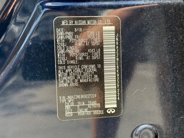 2019 INFINITI QX80 LUXE