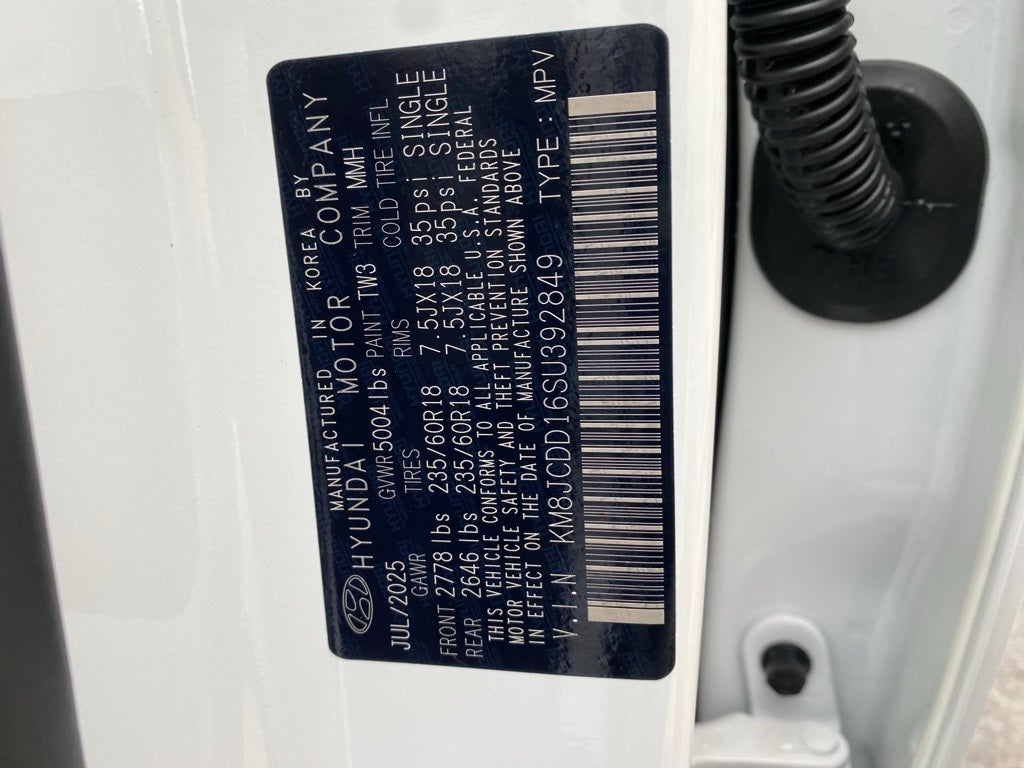 2025 Hyundai TUCSON HYBRID SEL Convenience