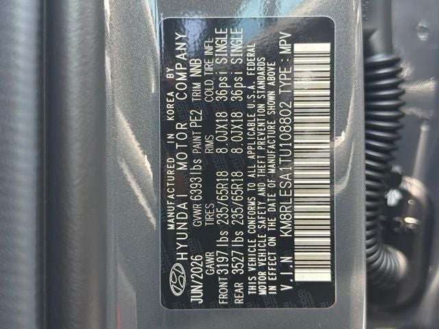 2026 Hyundai PALISADE HYBRID SEL 7 Passenger