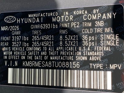 2026 Hyundai PALISADE HYBRID Calligraphy