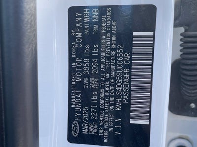 2025 Hyundai ELANTRA SEL Convenience Moonroof, Clean Carfax, One Owner