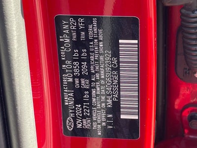 2025 Hyundai ELANTRA SEL Convenience CARFAX 1-Owner