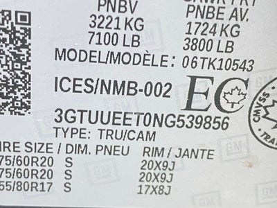 2022 GMC Sierra 1500 AT4