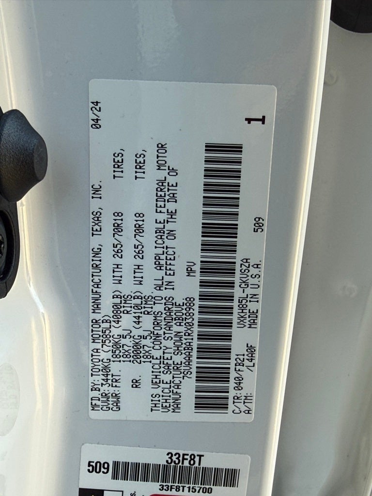 2024 Toyota Sequoia SR5