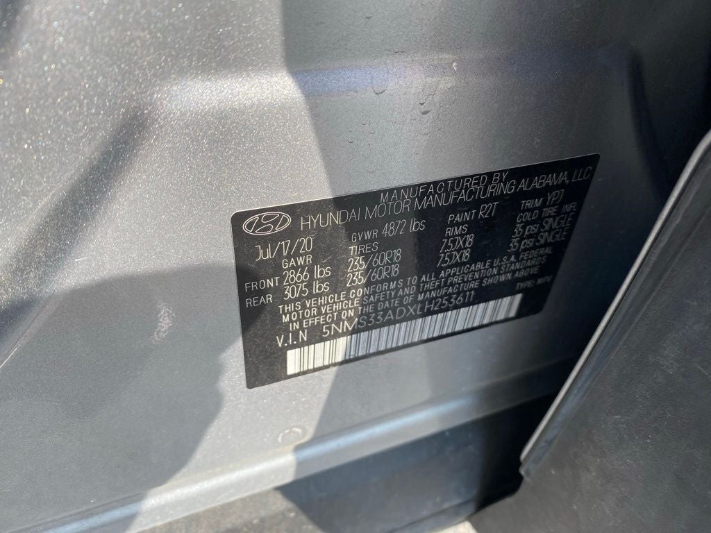 2020 Hyundai SANTA FE SEL