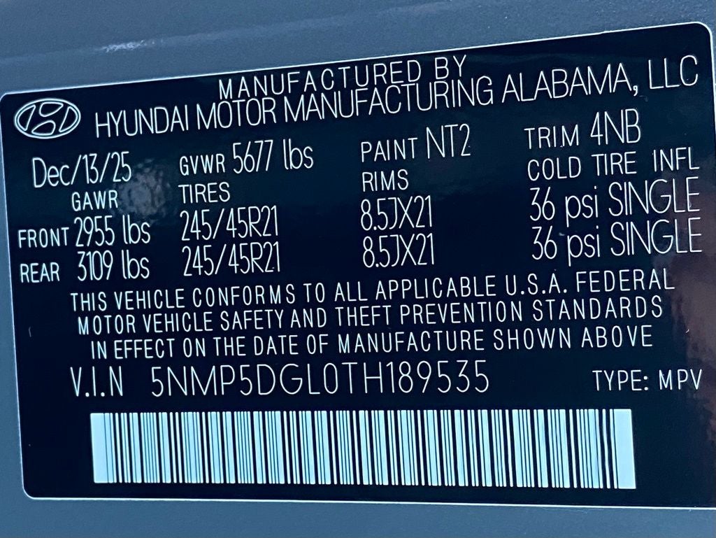 2026 Hyundai SANTA FE Calligraphy AWD