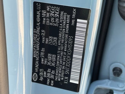 2025 Hyundai SANTA CRUZ XRT