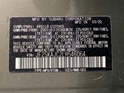 2020 Subaru Forester Premium Premium