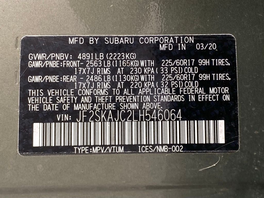 2020 Subaru Forester Premium Premium