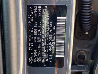 2026 Hyundai ELANTRA Limited