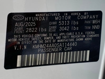 2025 Hyundai IONIQ 6 SE