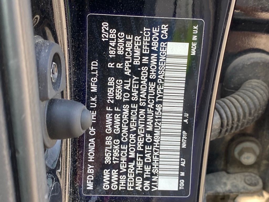 2021 Honda Civic Sport