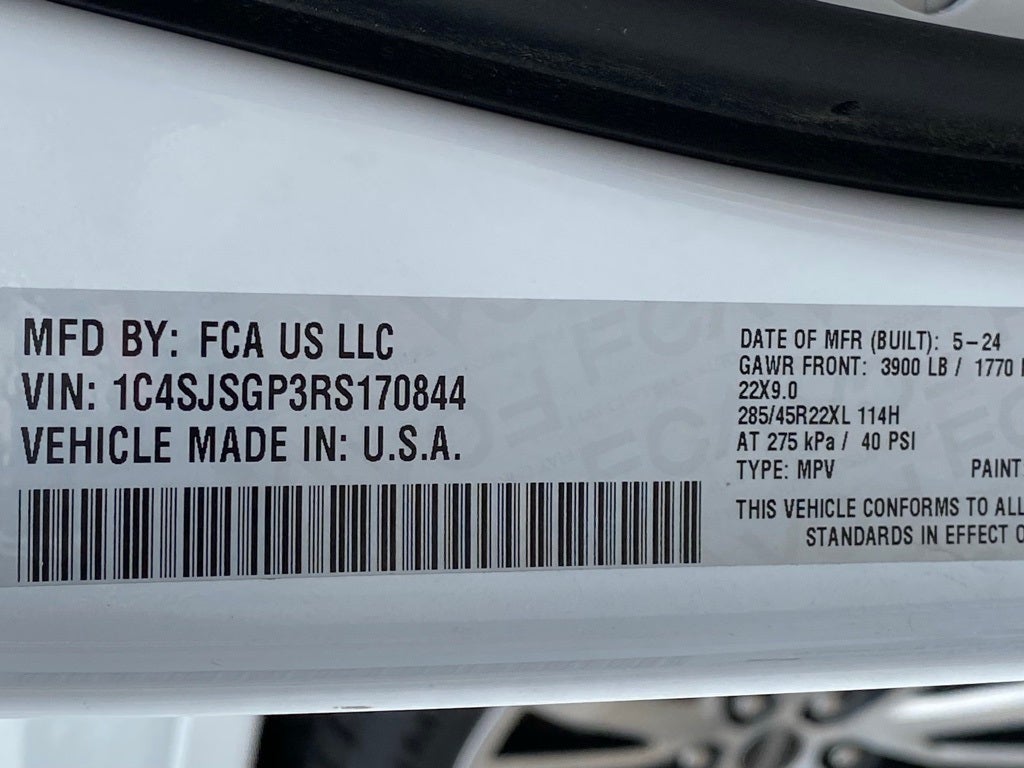 2024 Jeep Grand Wagoneer L Series III MCINTOSH AUDIO / 1 OWNER / 4X4