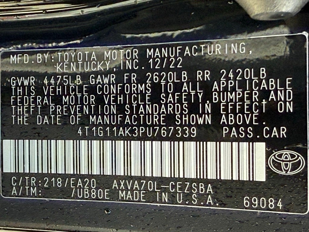 2023 Toyota Camry SE APPLE CAR PLAY