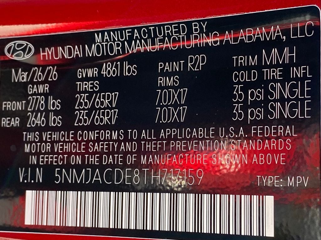 2026 Hyundai TUCSON SE