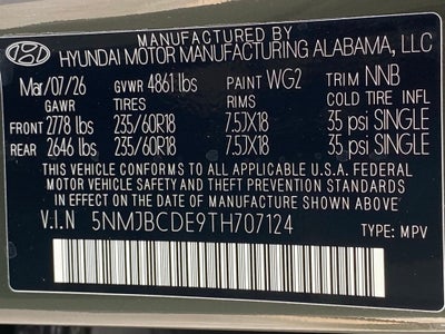 2026 Hyundai TUCSON SEL