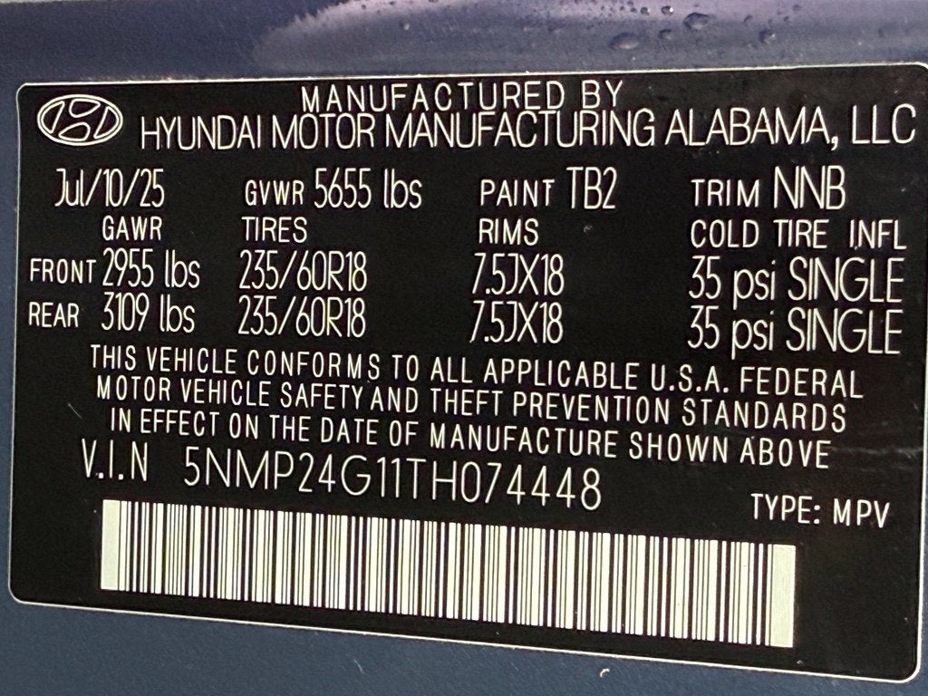 2026 Hyundai SANTA FE HYBRID SEL - HYUNDAI CPO / CLEAN CARFAX