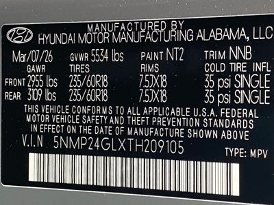 2026 Hyundai SANTA FE SEL