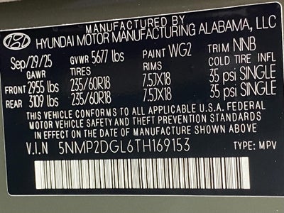 2026 Hyundai SANTA FE SEL AWD