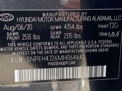 2021 Hyundai SONATA Limited