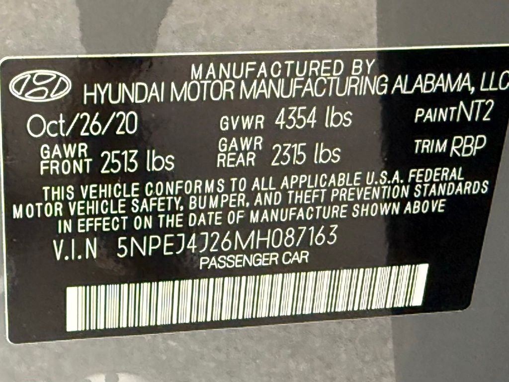 2021 Hyundai SONATA SEL Plus