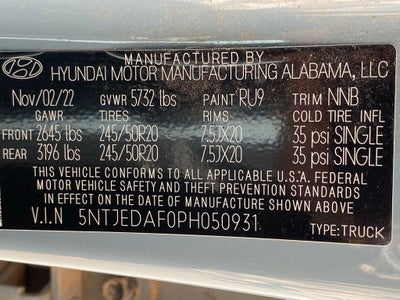 2023 Hyundai SANTA CRUZ Limited