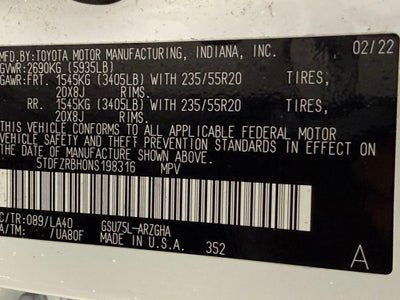 2022 Toyota Highlander Platinum