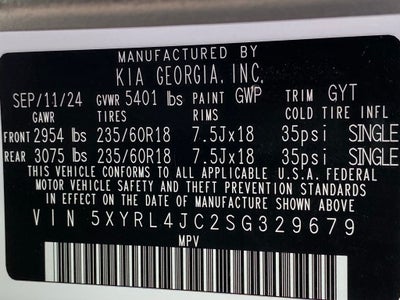 2025 Kia Sorento S CLEAN CAR FAX / ONE OWNER