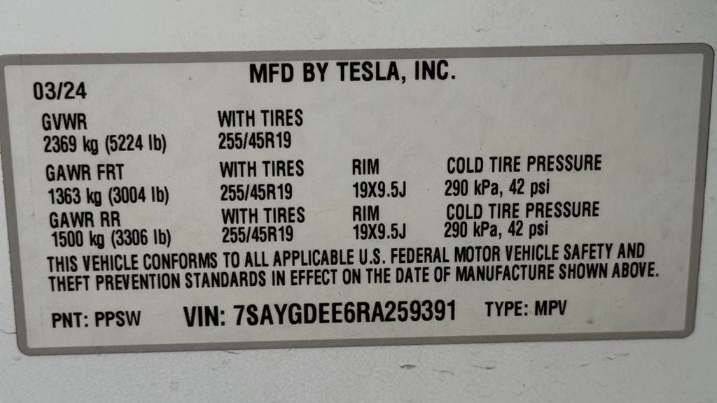 2024 Tesla Model Y Long Range