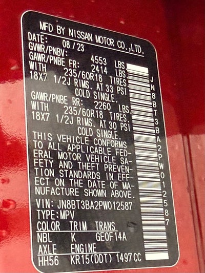 2023 Nissan Rogue SV