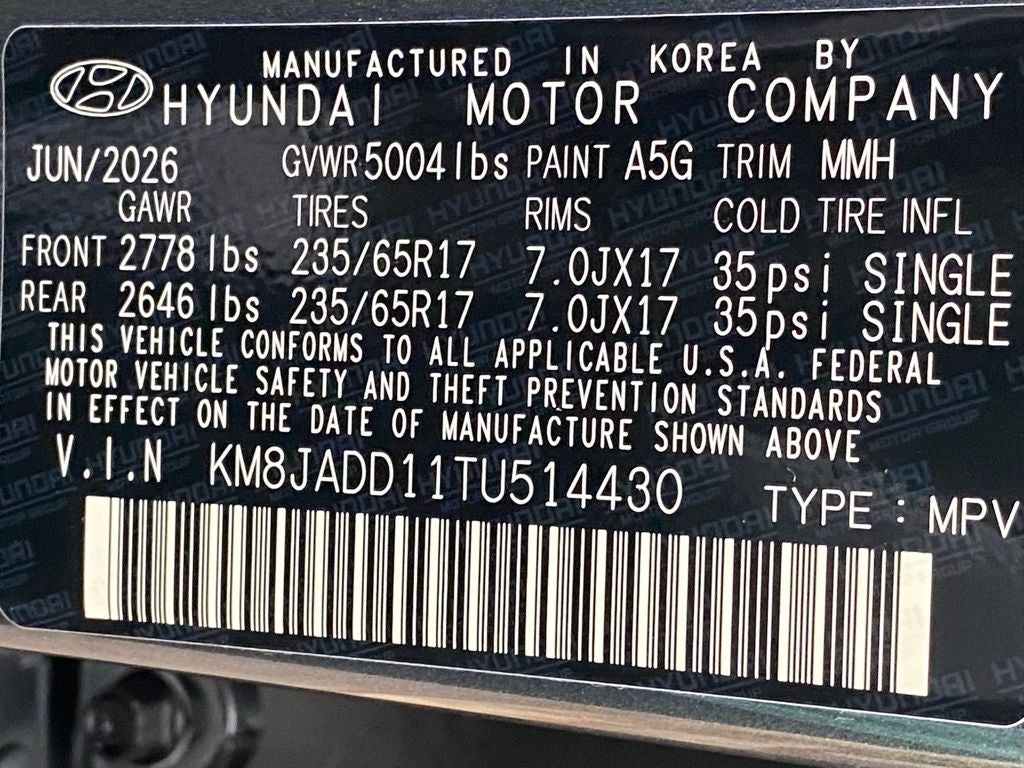 2026 Hyundai TUCSON HYBRID Blue SE
