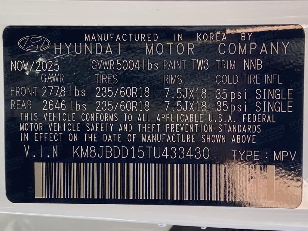 2026 Hyundai TUCSON HYBRID SEL AWD
