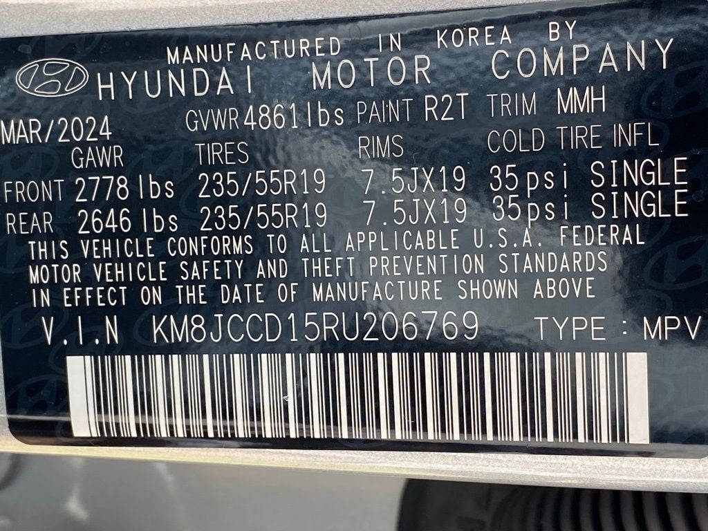 2024 Hyundai TUCSON HYBRID SEL Convenience